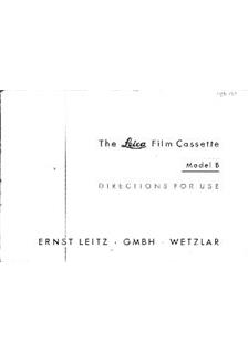 Leica Misc manual. Camera Instructions.